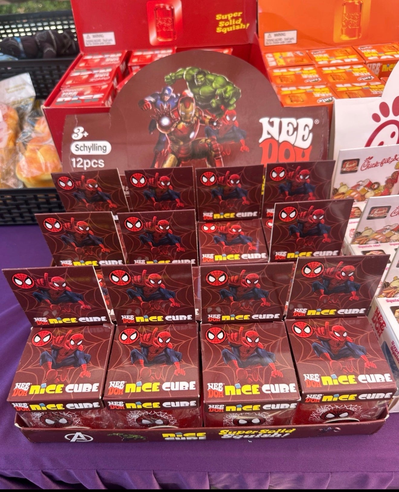 Spider Hero Nice Cube Squishy – Super Solid Sensory Toy