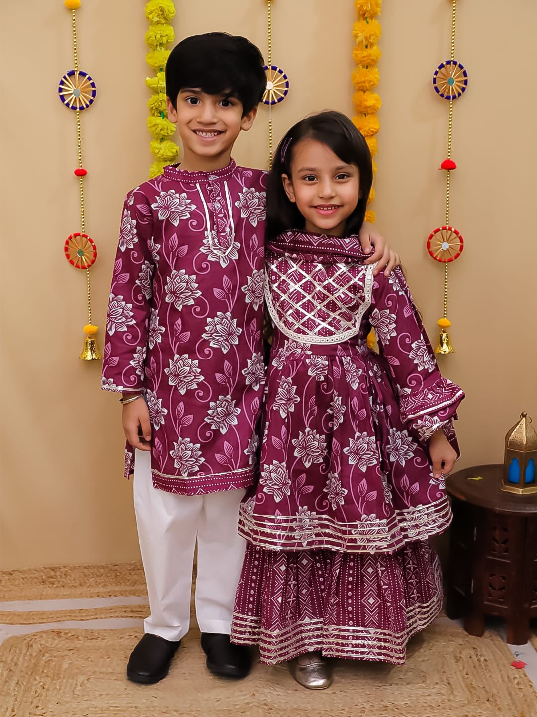 Maroon Kurta Pajama