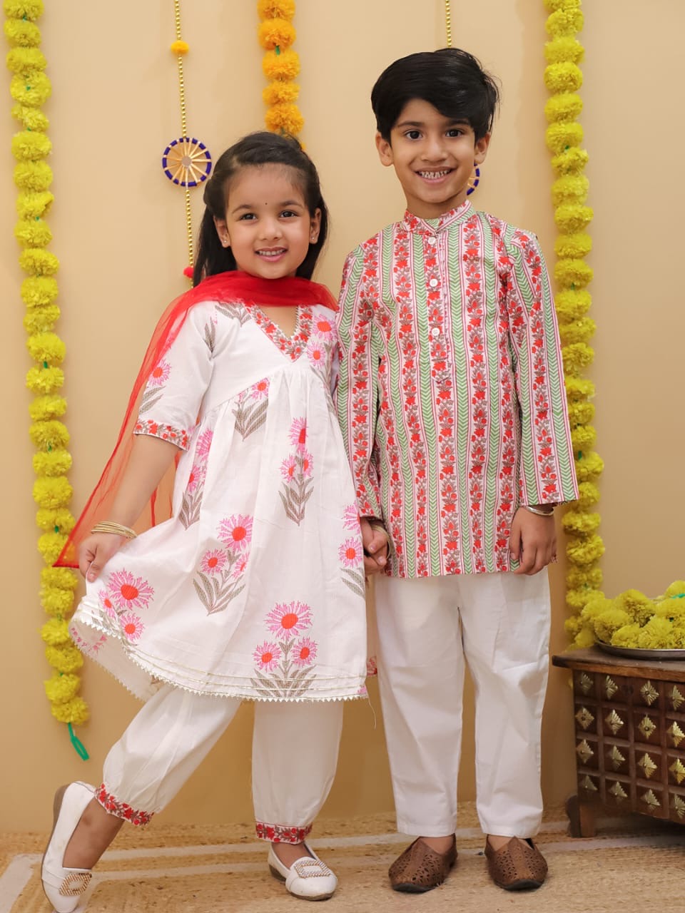 Boys Red Kurta Pajama