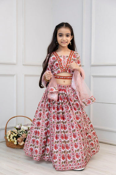 Girls Muslin Lehenga