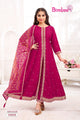 Girls Hot Pink Anarkali