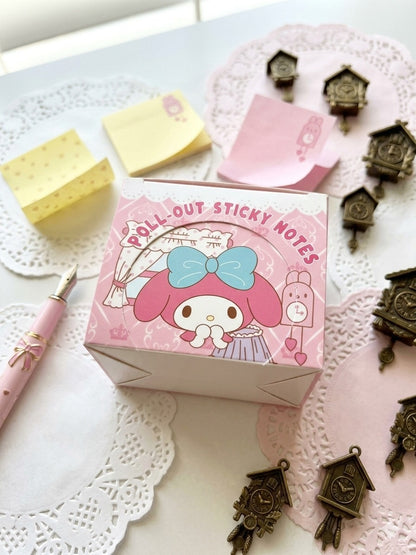 Pull-Out Sticky Notes – Sanrio Box (High Demand)