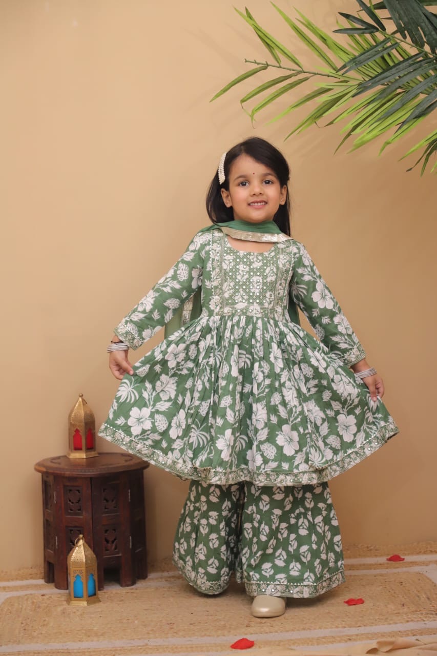 Fall Green Sharara