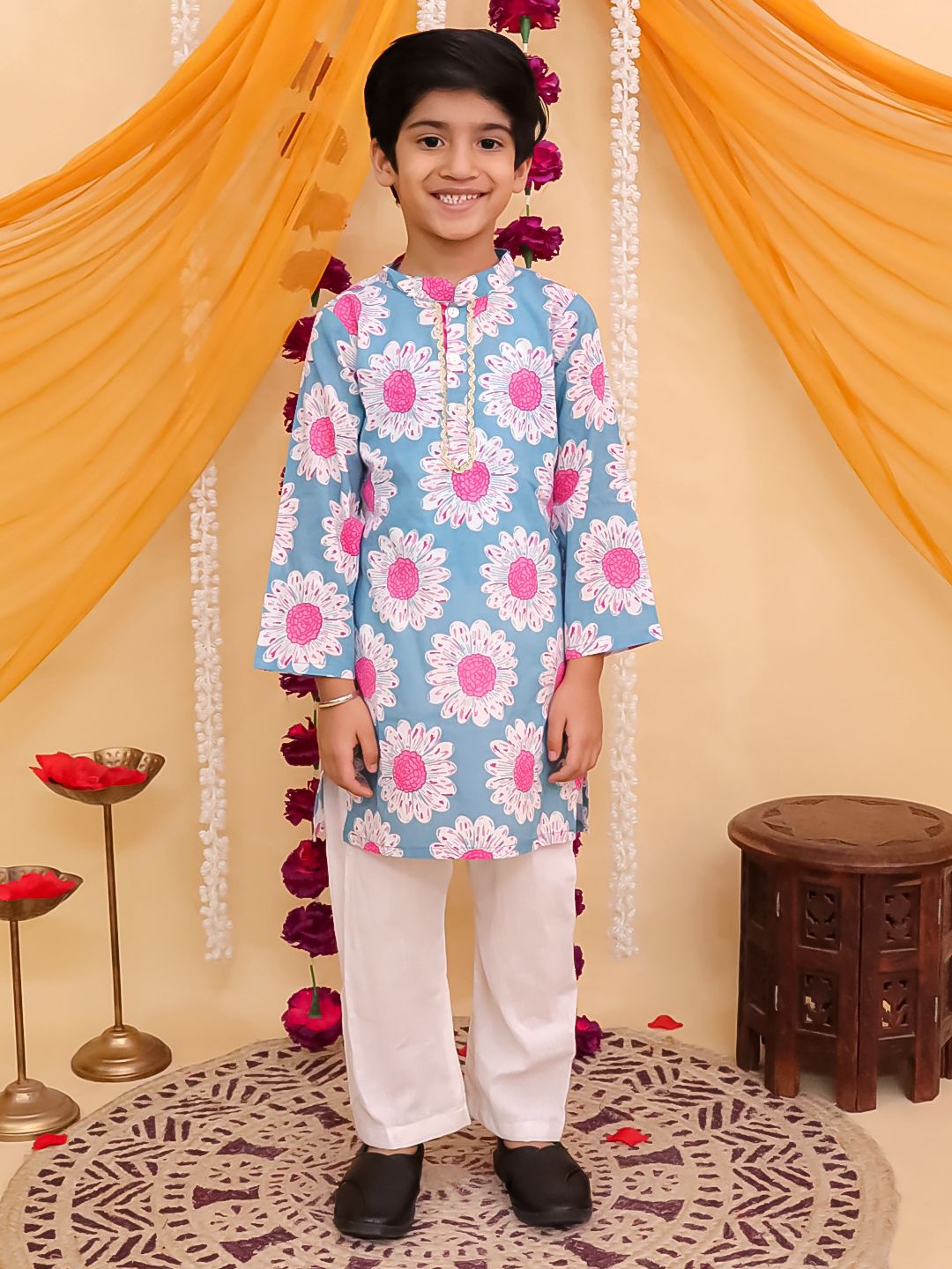 Blue Daisy Kurta Pajama