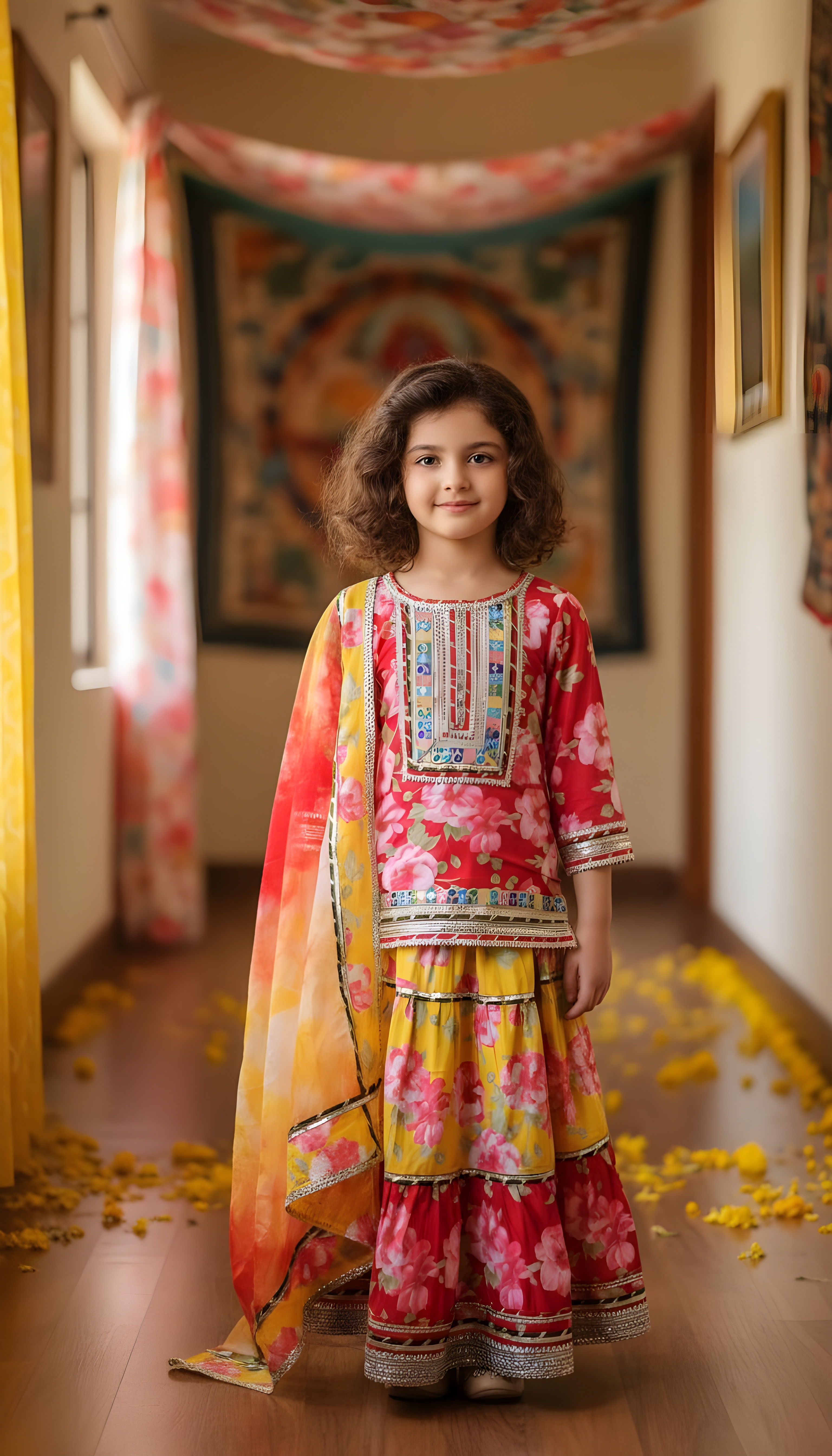 Red Festive Lehenga