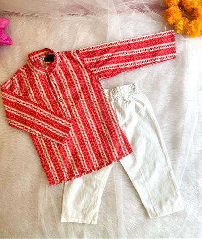 Boys Cotton Kurta Pajama