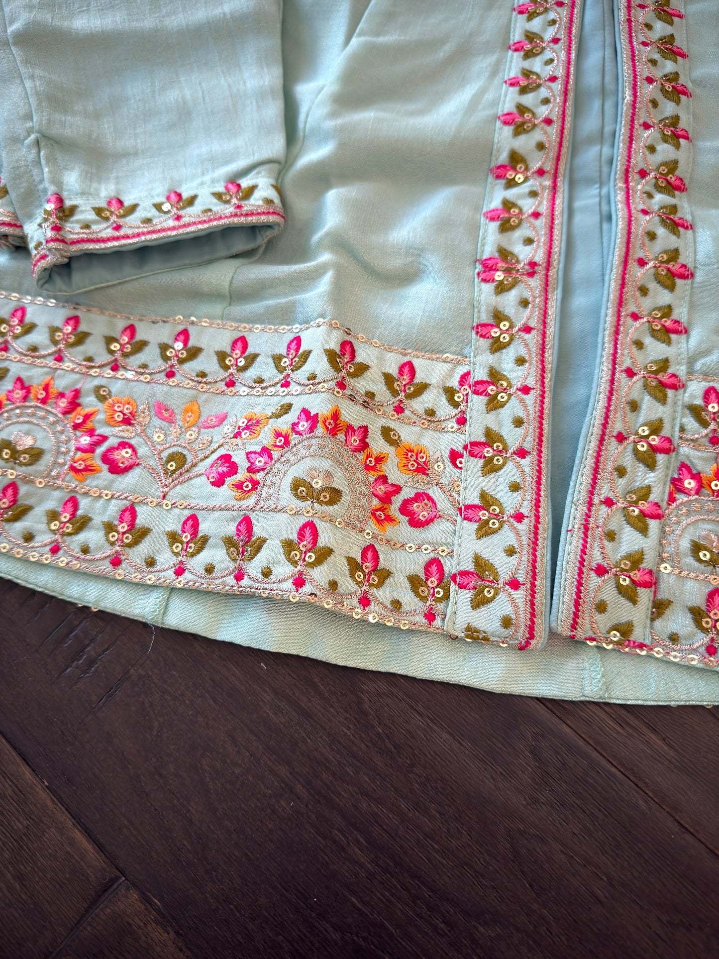 Girls Light Blue Anarkali