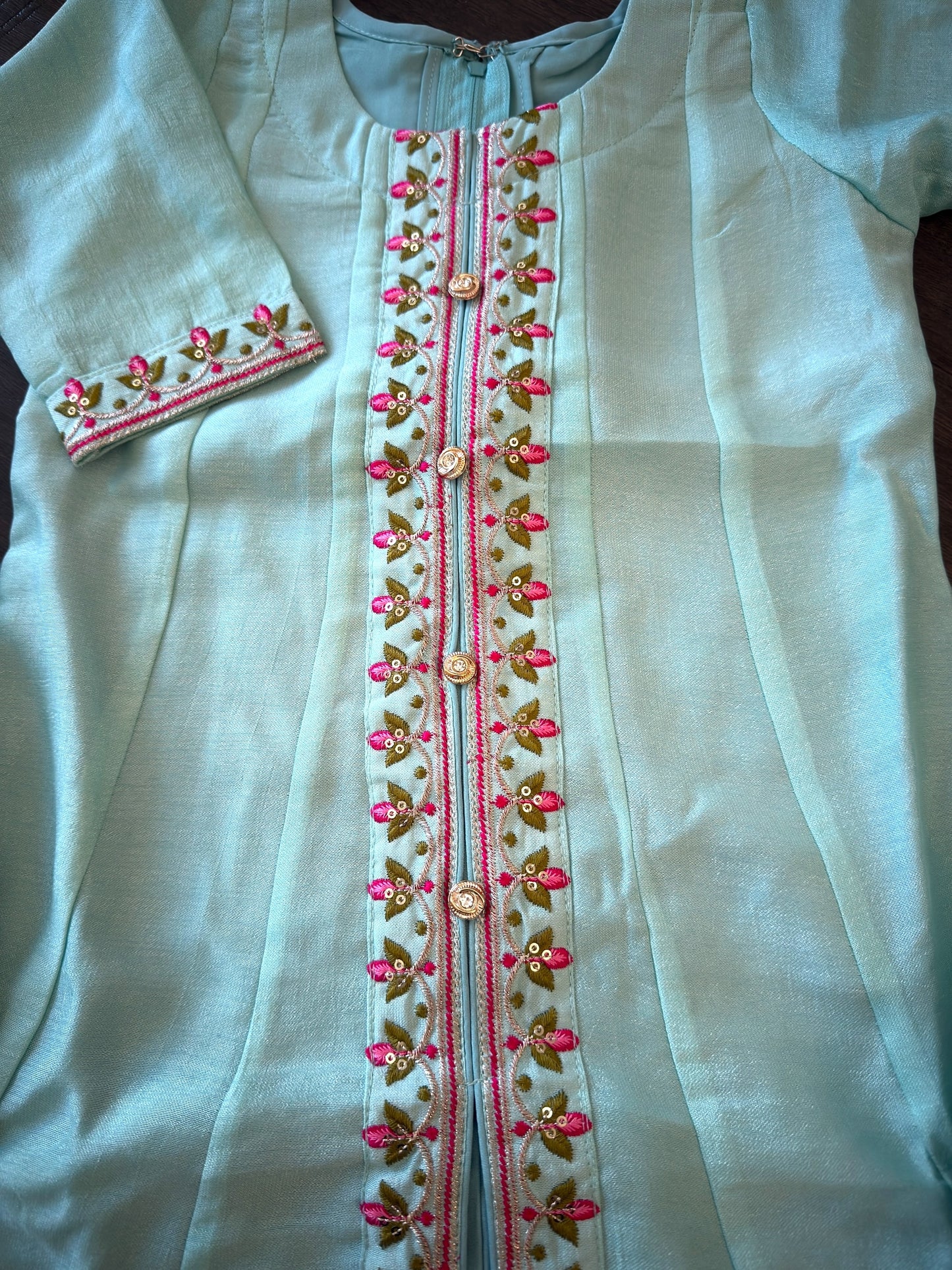 Girls Light Blue Anarkali