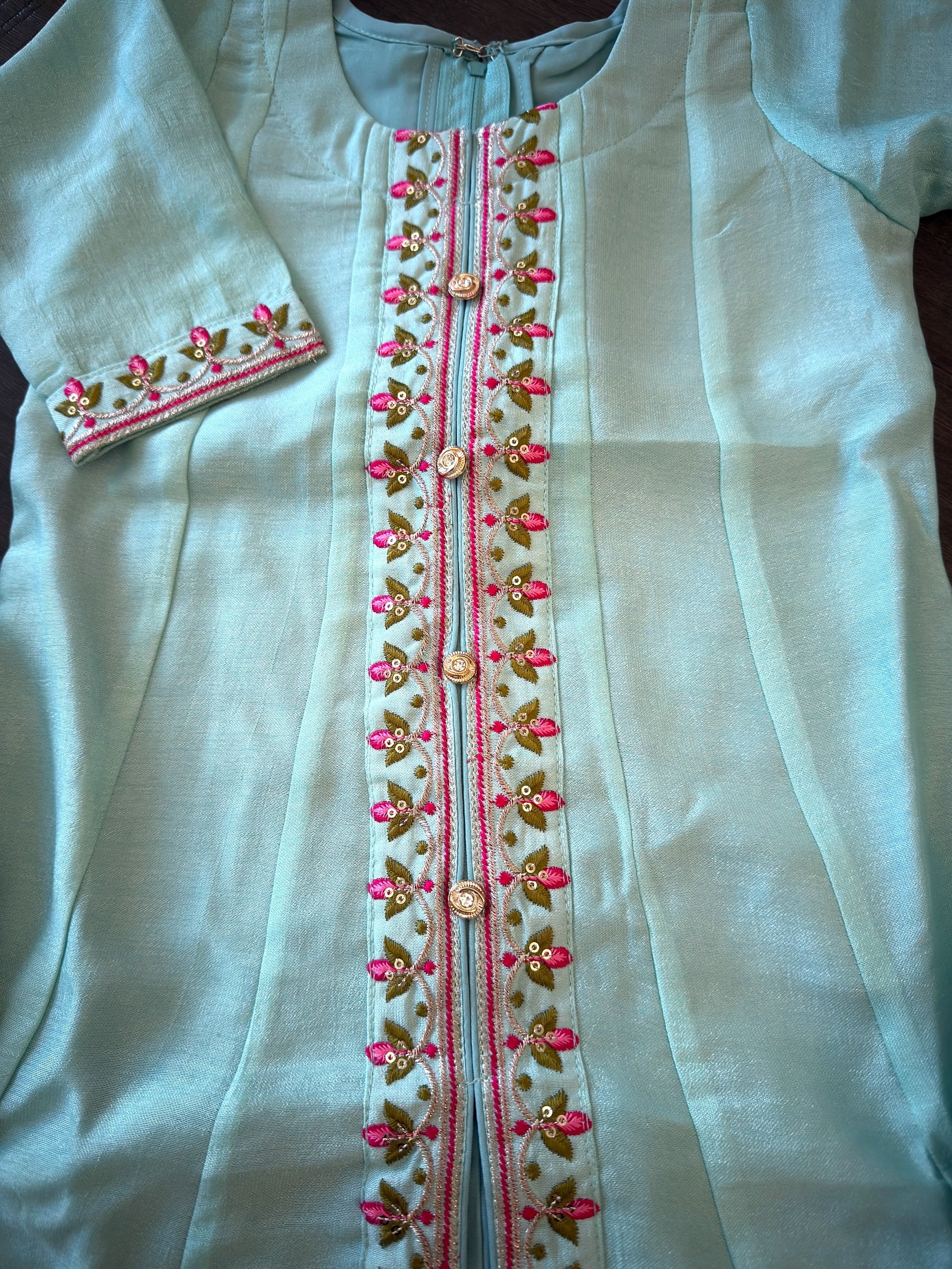 Girls Light Blue Anarkali