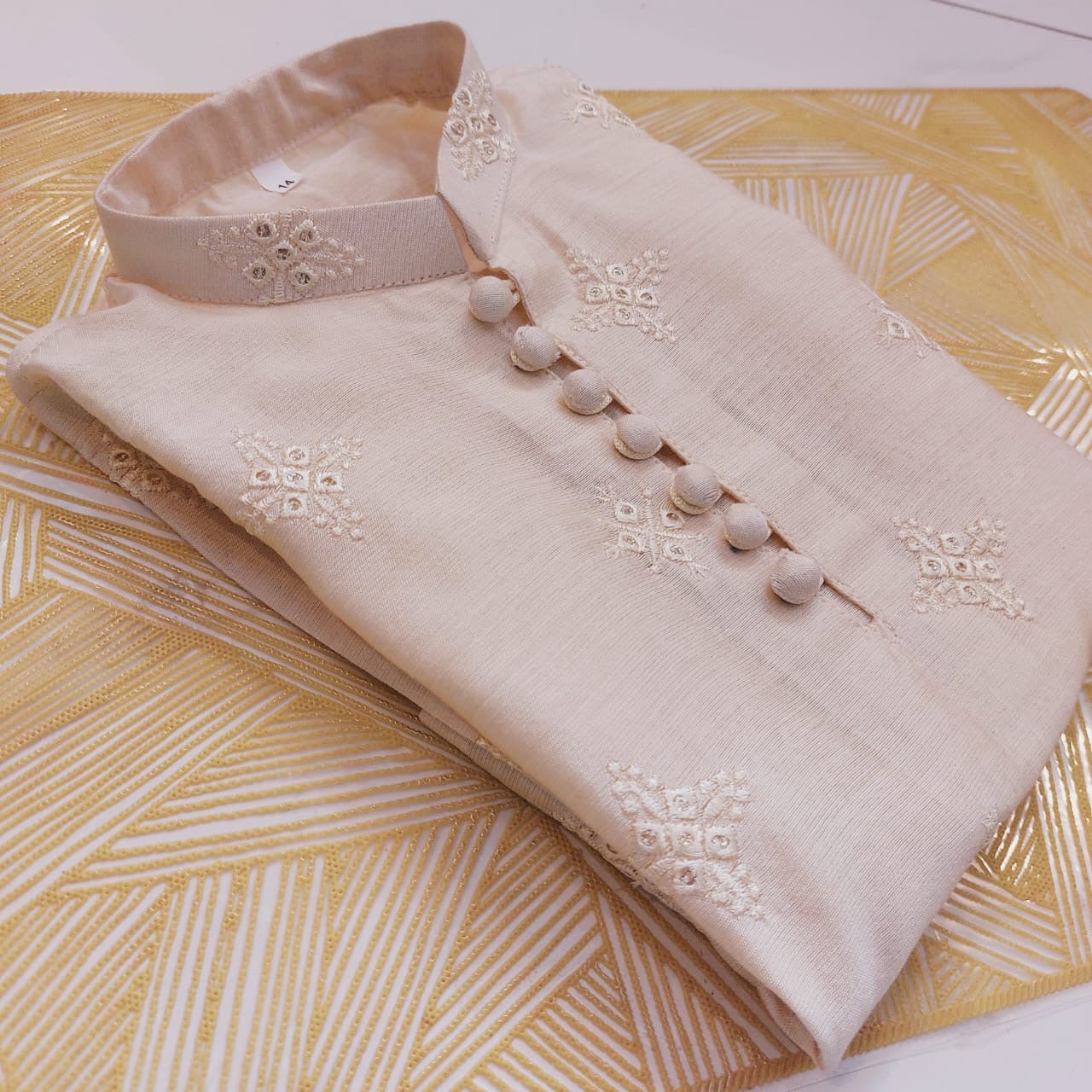 Vanilla Mysore Kurta Pants