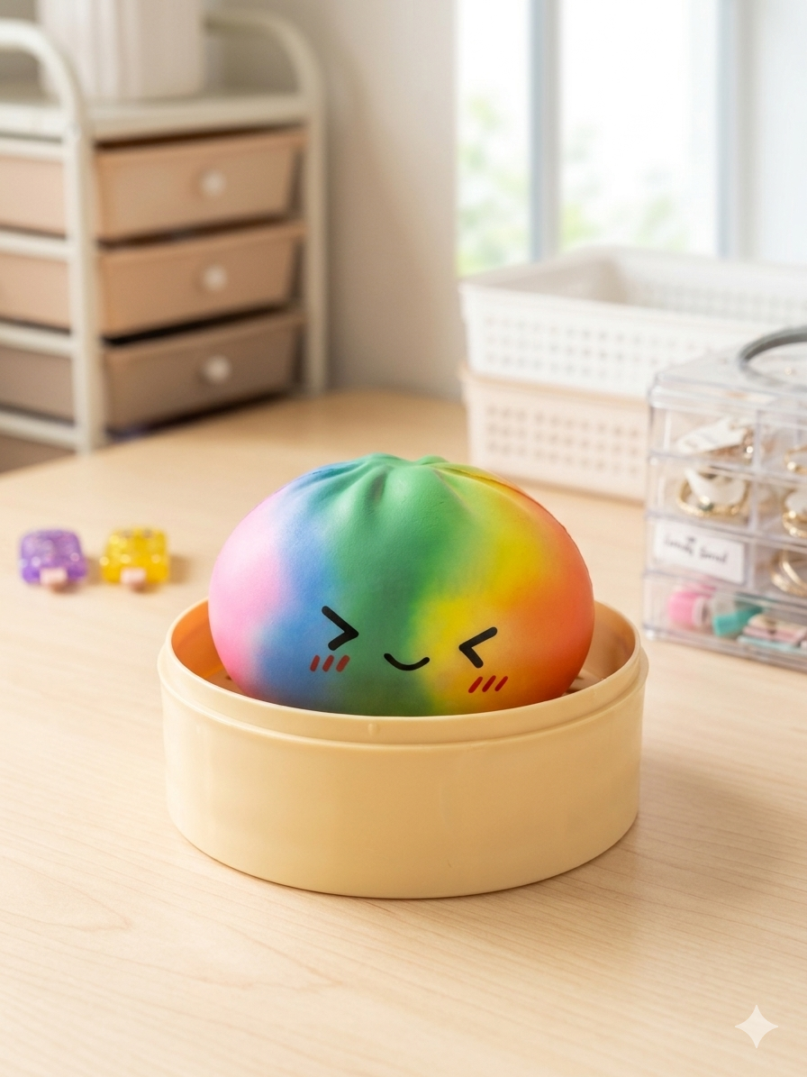Rainbow Dumpling Squishy