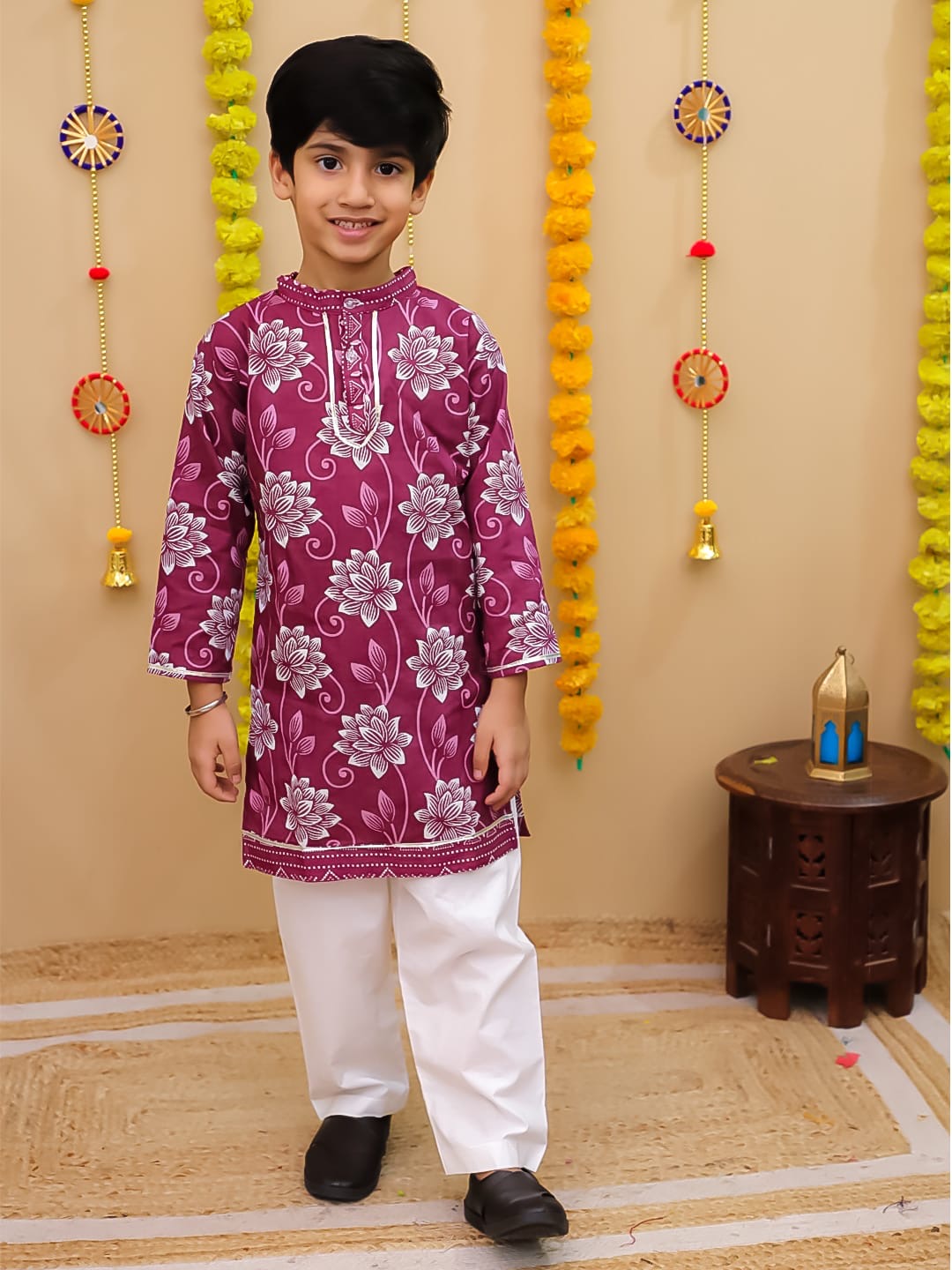 Maroon Kurta Pajama