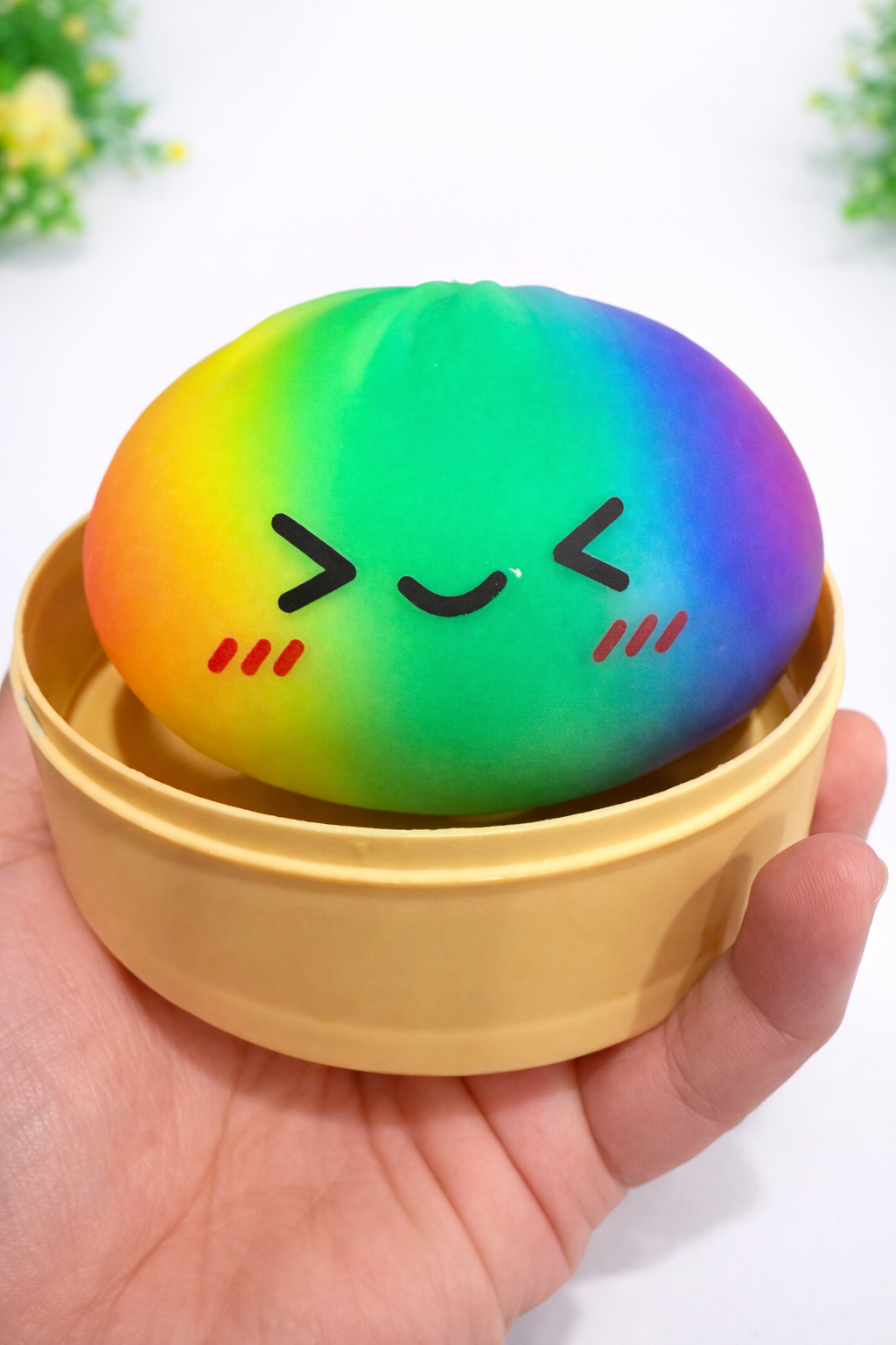 Rainbow Dumpling Squishy