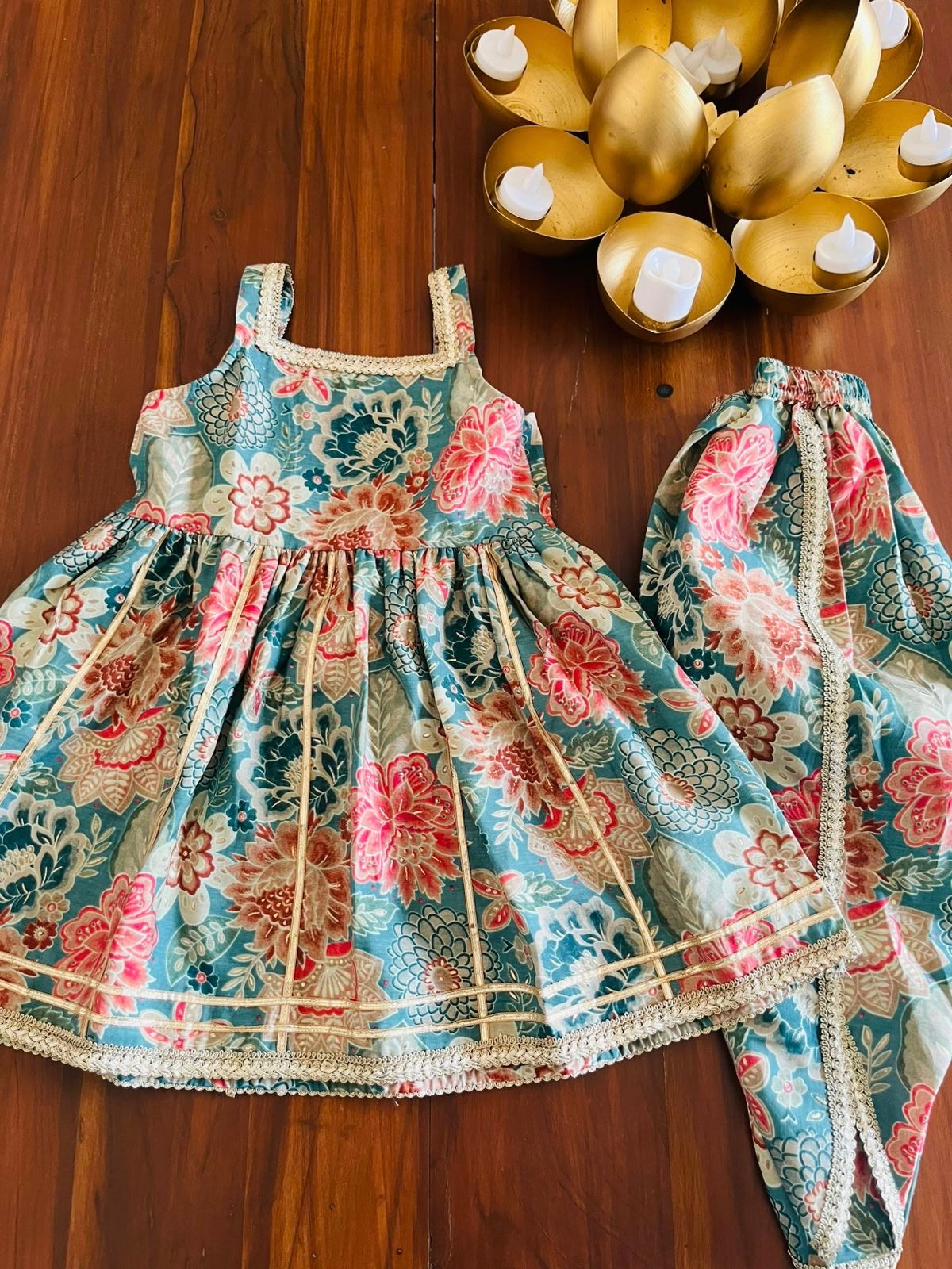 Girls Summer Sleeveless Tulip