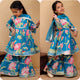 Girls Blue Fall Sharara