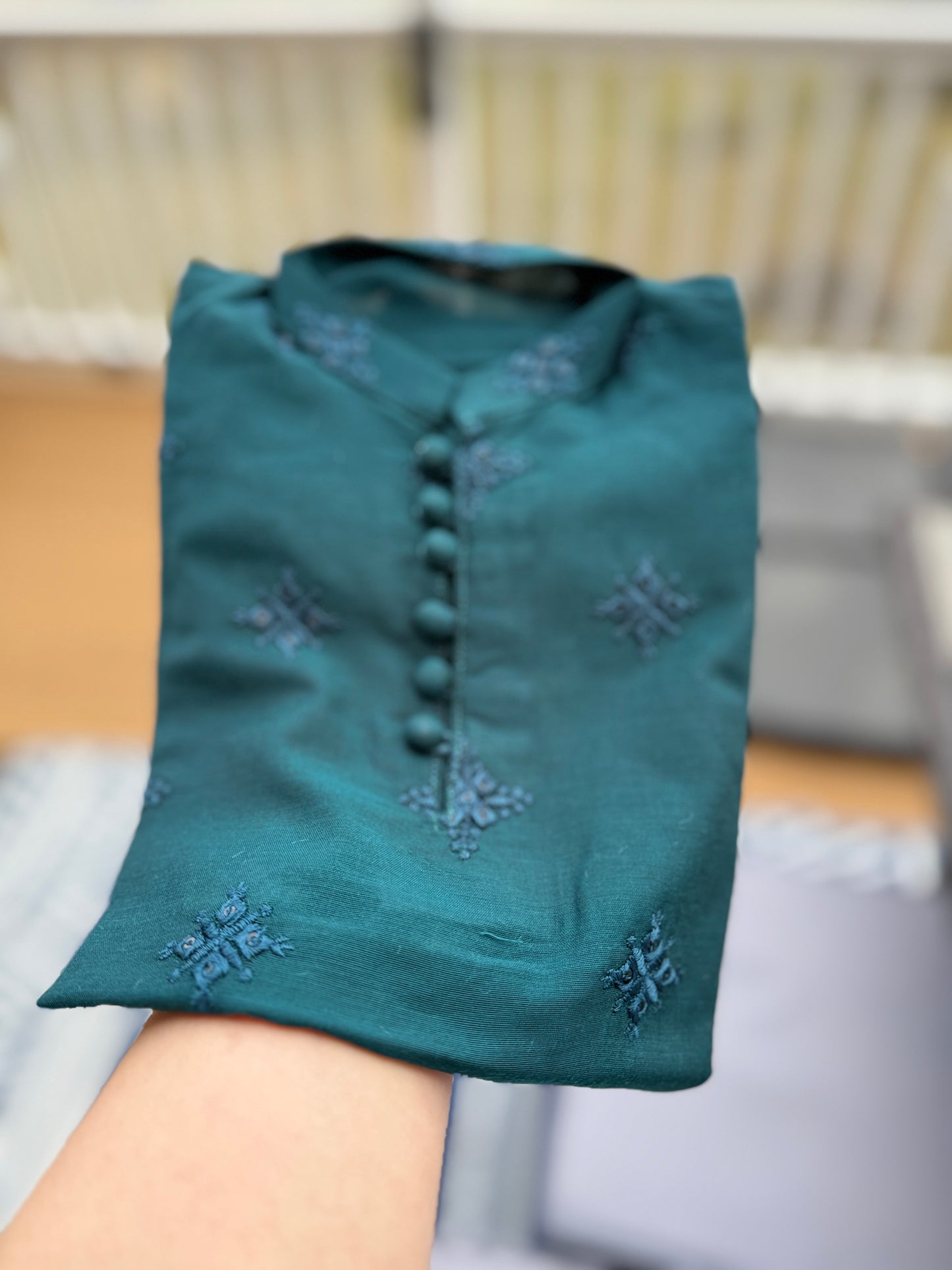 Sea Green Mysore Kurta Pants