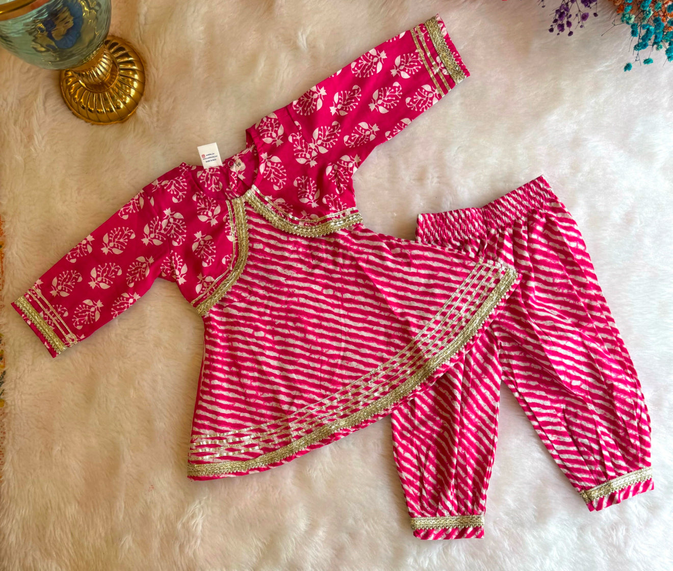 Girls Kurta Afghani Pants
