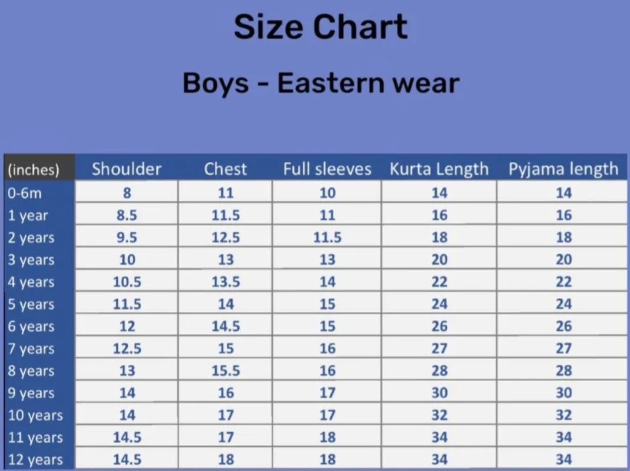 Boys Blue Summer Kurta Pants
