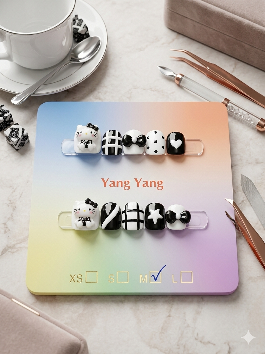 Hello Kitty Chic Kids Press-On Nail Set