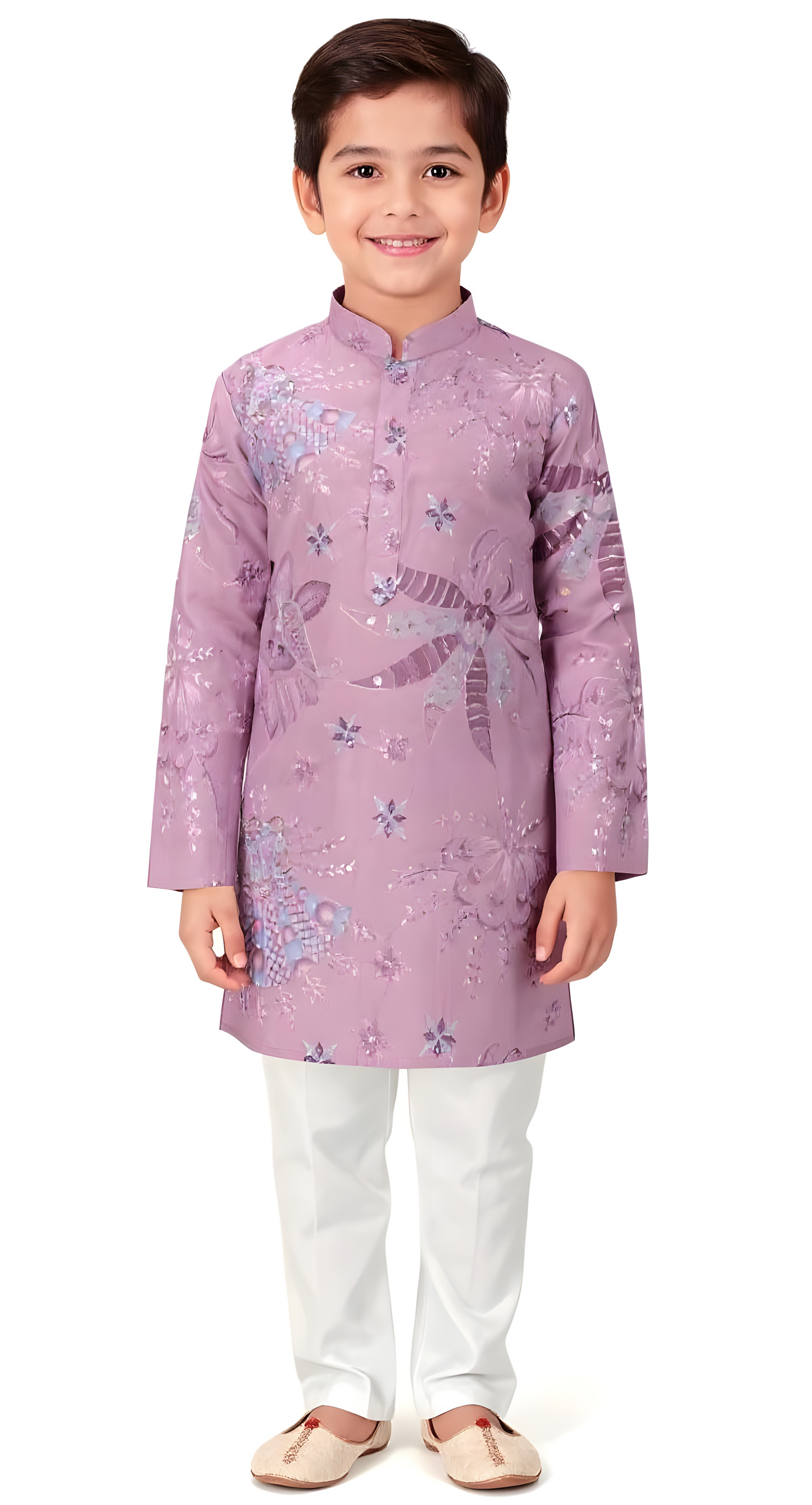 Boys Lilac Kurta Pajama