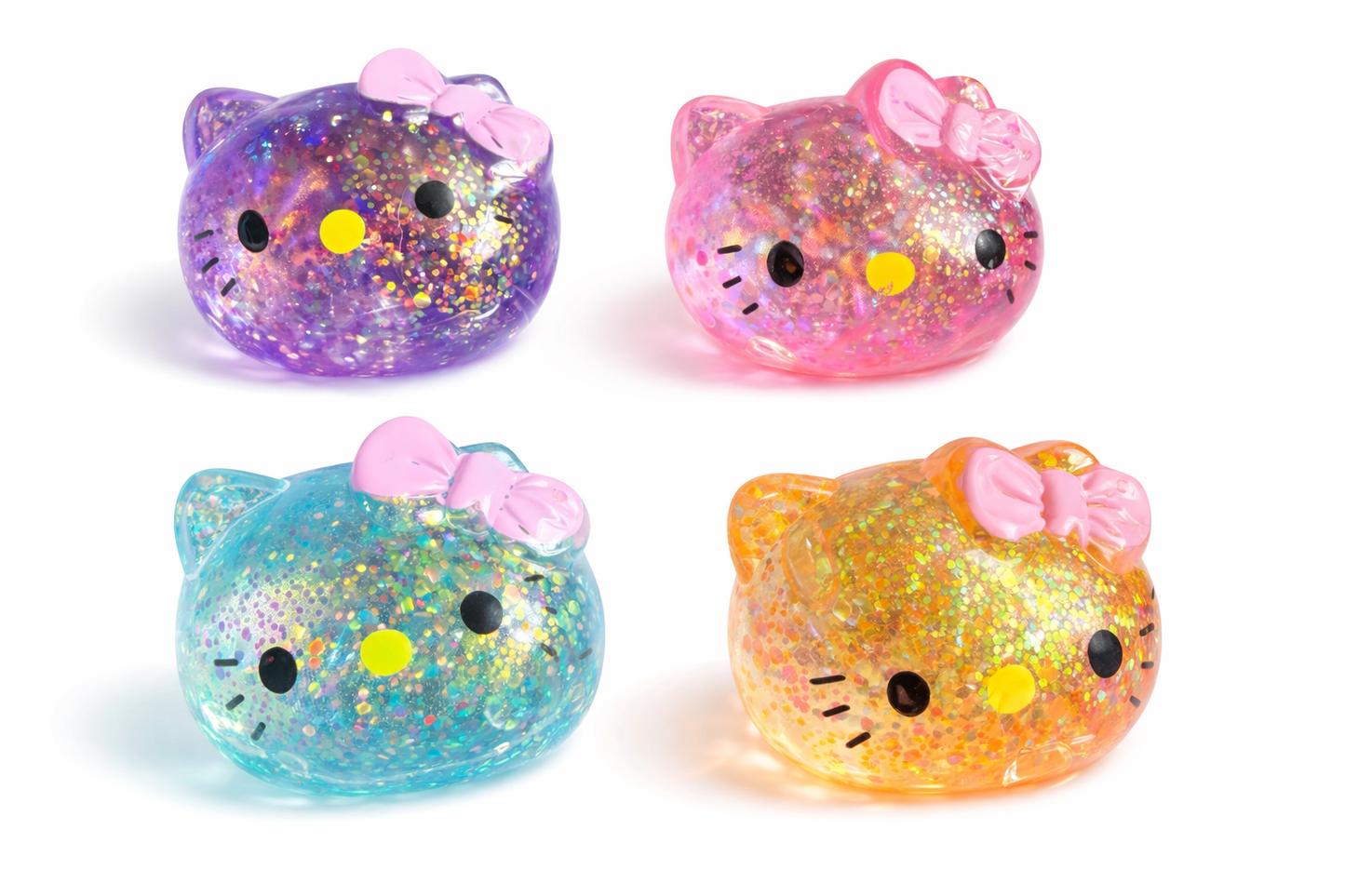 Glitter Kitty Squishy Toy