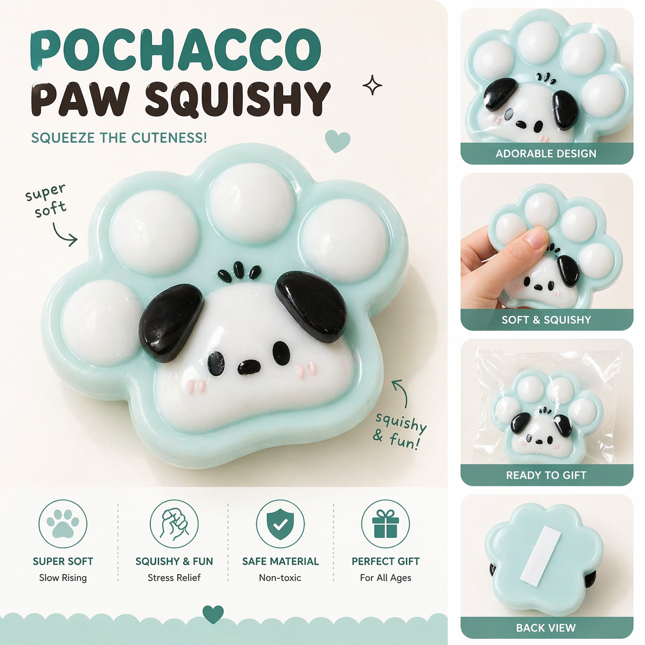 Pochacco Paw Squishy