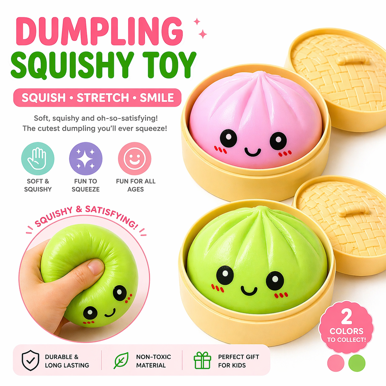 Pastel Dumpling Squishy