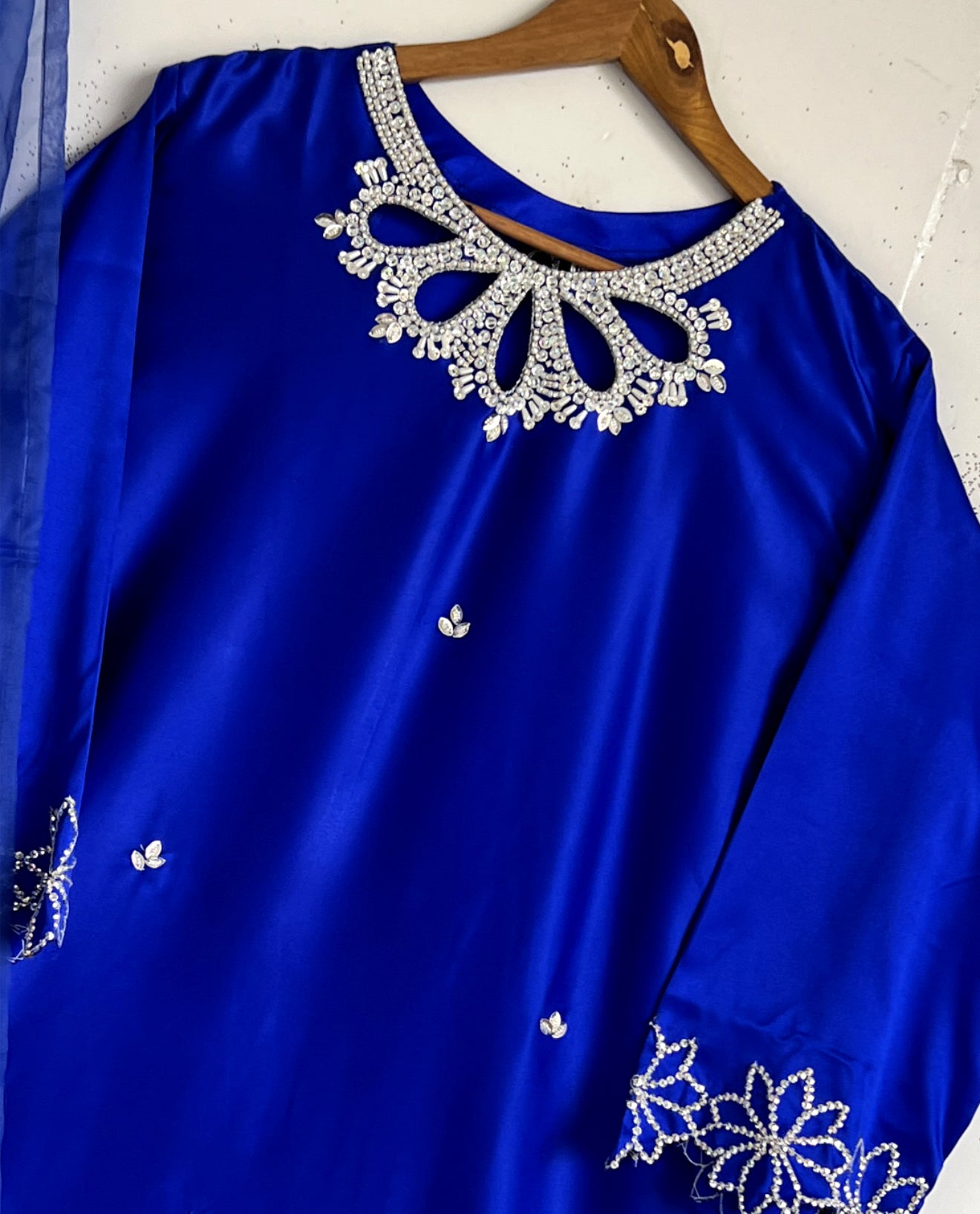 Women Blue Farshi Salwar