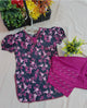Girls Purple Farshi Shalwar