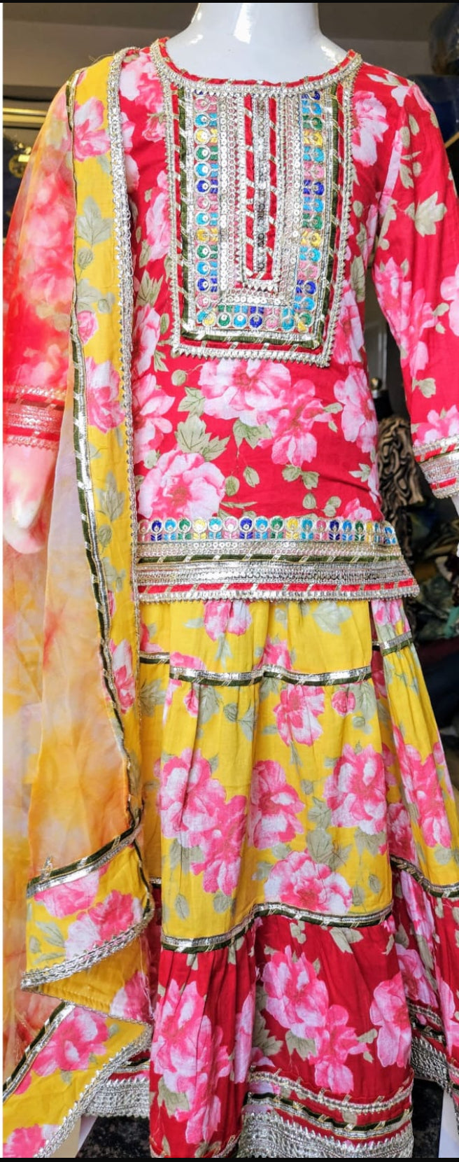 Red Festive Lehenga