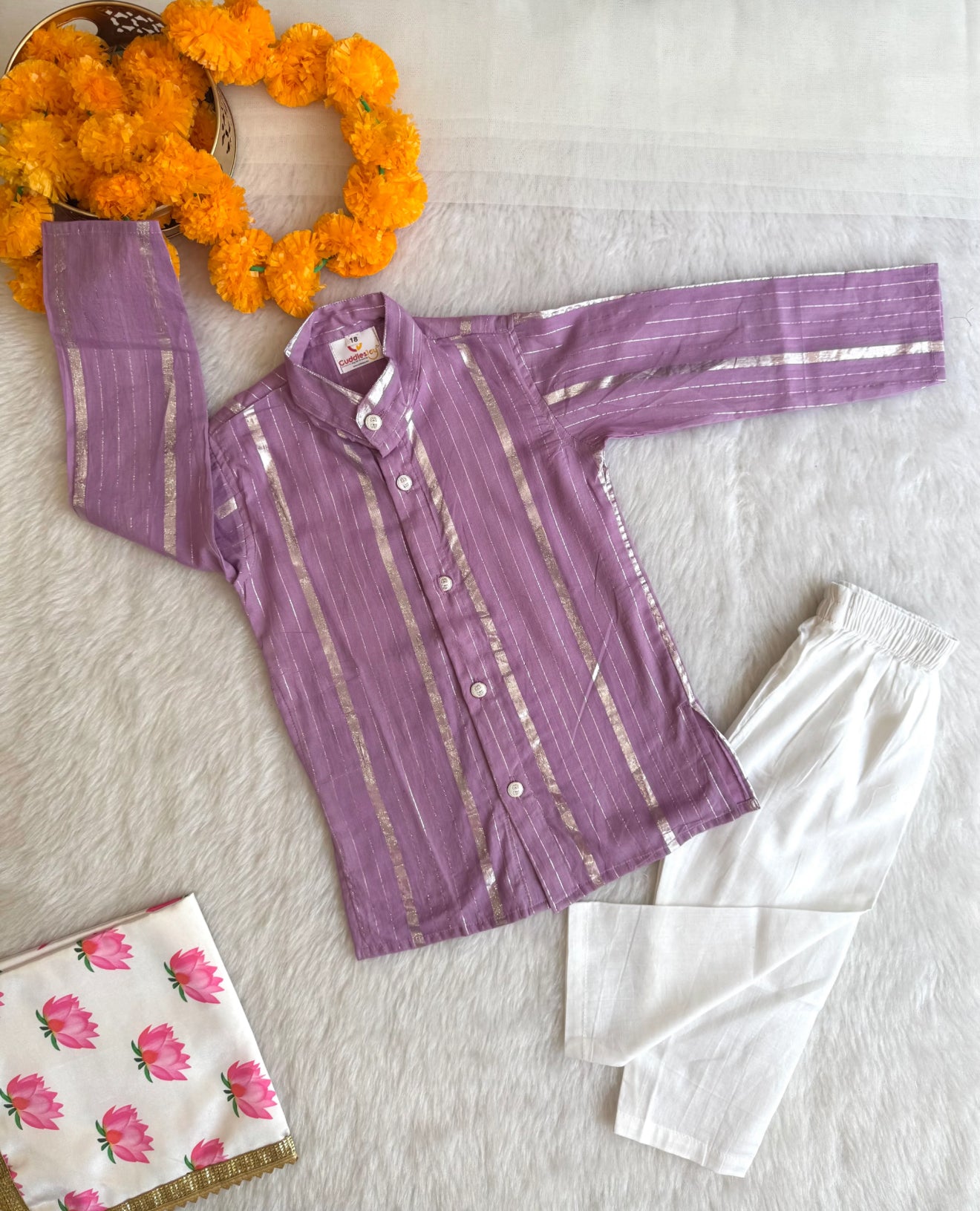Boys Glitter Kurta Pajama