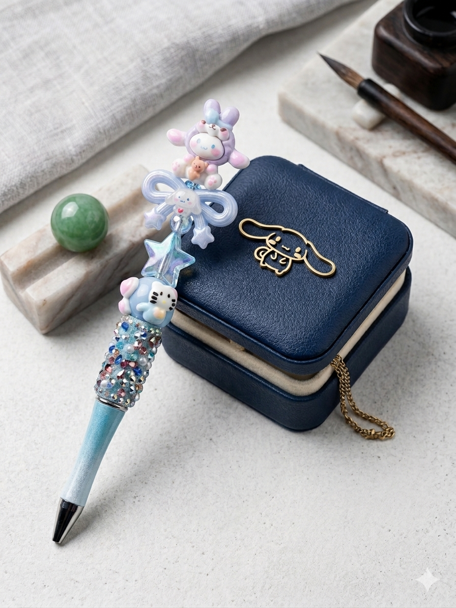 Celestial Charm Beaded Pen