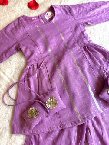 Baby Girl Glitter Kurta Set