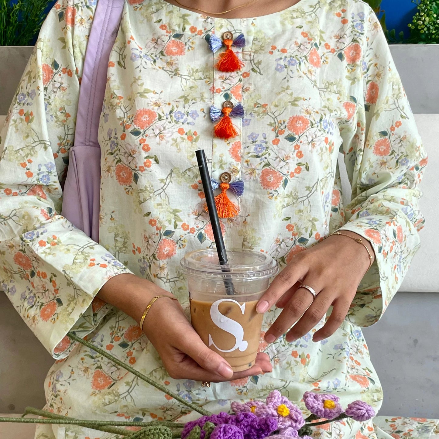 Mint Farshi Co-ord Set