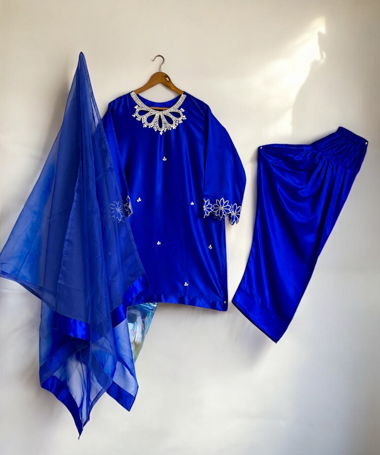 Women Blue Farshi Salwar