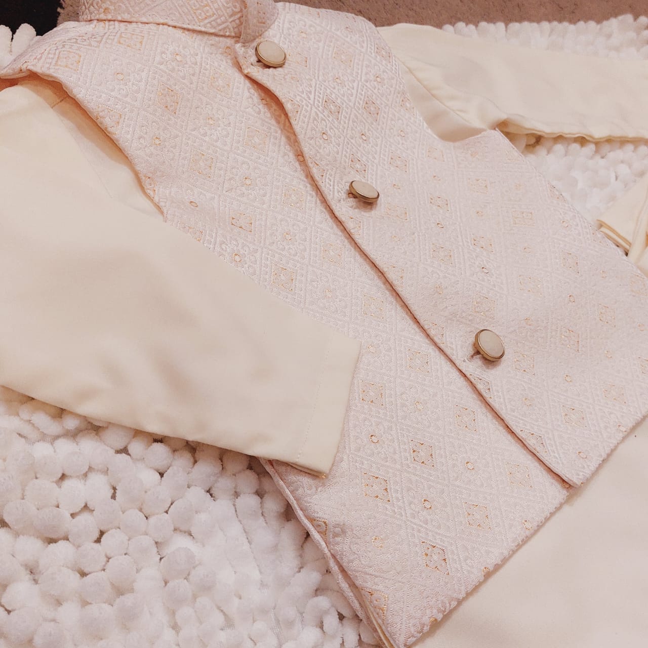 Boys Vanilla Waistcoat