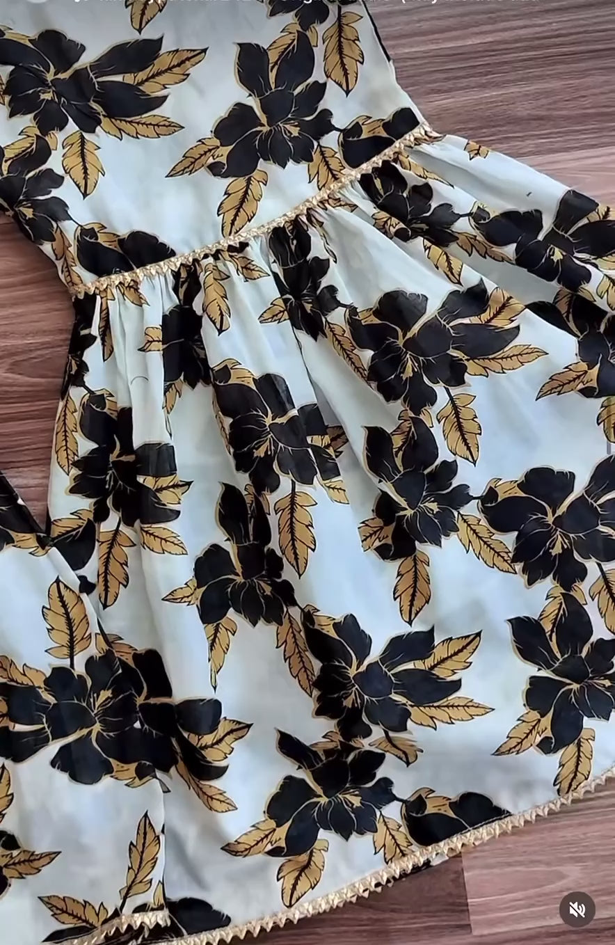Black & Gold Gharara Suit